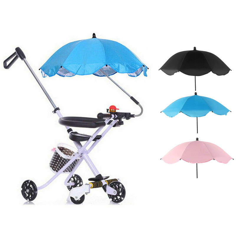 

Universal Adjustable Baby Pram Umbrella UV Sunshade Umbrella For Stroller Pushchair Canopy Protect