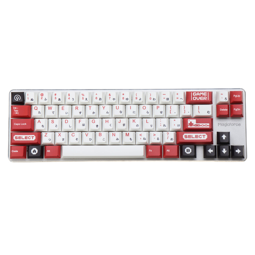 120 Keys Red&White Keycap Set Cherry Profile PBT Sublimation Japanese Keycaps for Mechanical Keyboards