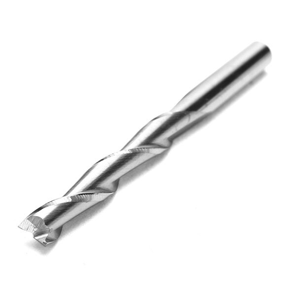 Carbide 2 Flute Spiral Bit End Mill Router CNC Cutting Tool 3.175mm 15mm Drill End Mill