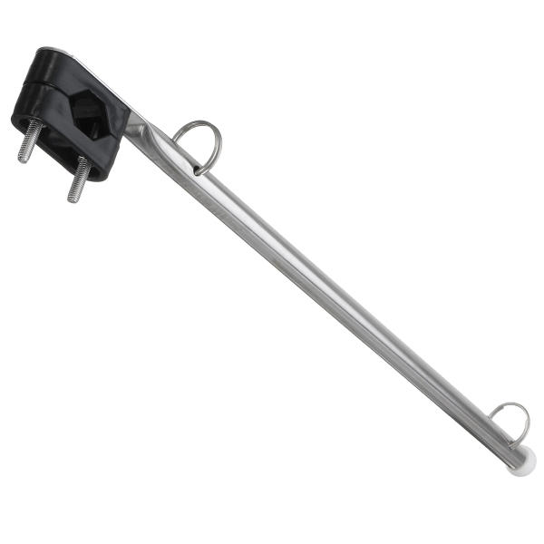 39cm Stainless Steel Marine Flag Staff Pole Rail Mount For Yachts Boats