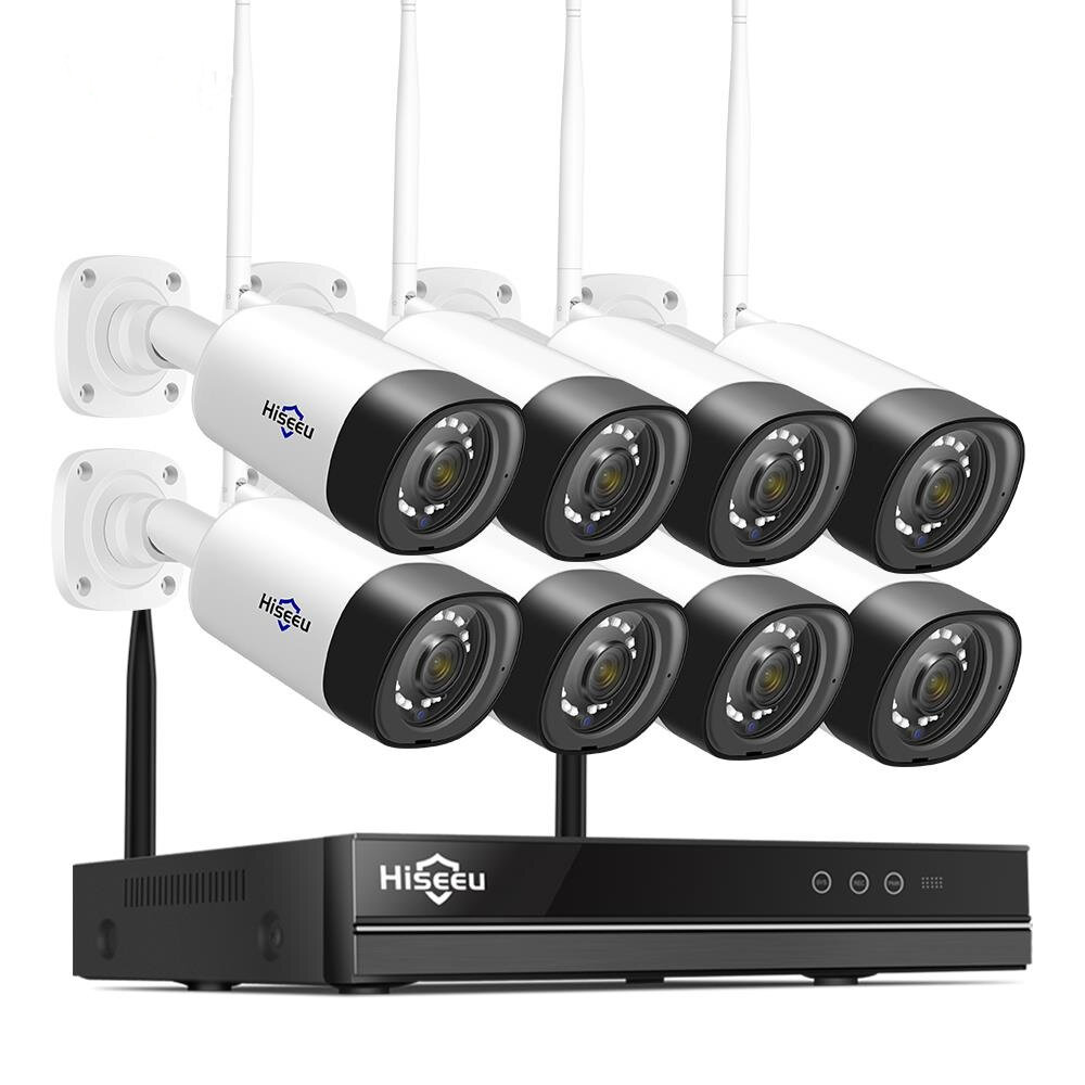 Zestaw monitoringu 8 kamer Hiseeu 8CH 1080P z EU za $224.42 / ~1036zł