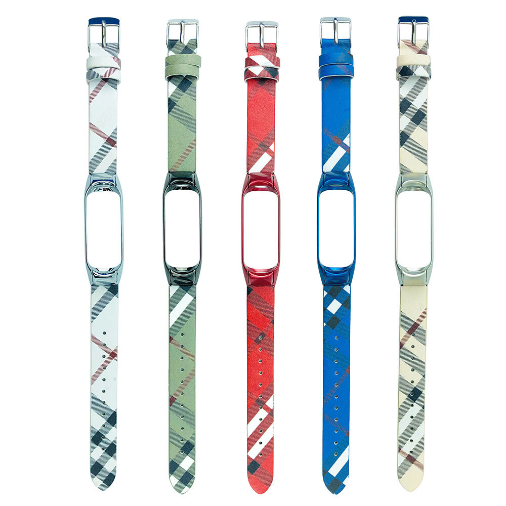 Tartan Colorful Horlogeband Horlogeband voor Xiaomi Miband 3 / Miband 4 Niet origineel