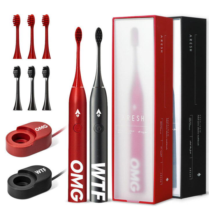 APIYOO OMG & WTF Ultrasonic Electric Toothbrush Smart Automatic USB Charging Electric Toothbrush IPX