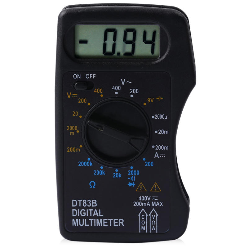 WHDZ DT83B Digital Multimeter AC DC Voltage Current Resistance Diode Tester