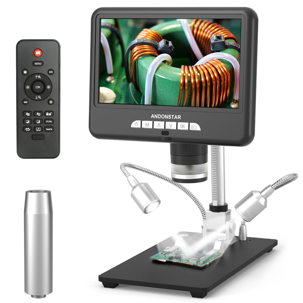 Цифровой микроскоп Andonstar AD207S HDMI с большим расстоянием до объекта, микроскоп Пайка Инструмент для ремонта печатн