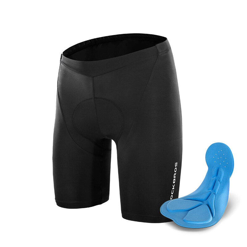 ROCKBROS Shorts de bicicleta para hombres al aire libre con amortiguación acolchada para el asiento y secado rápido y transpirable.