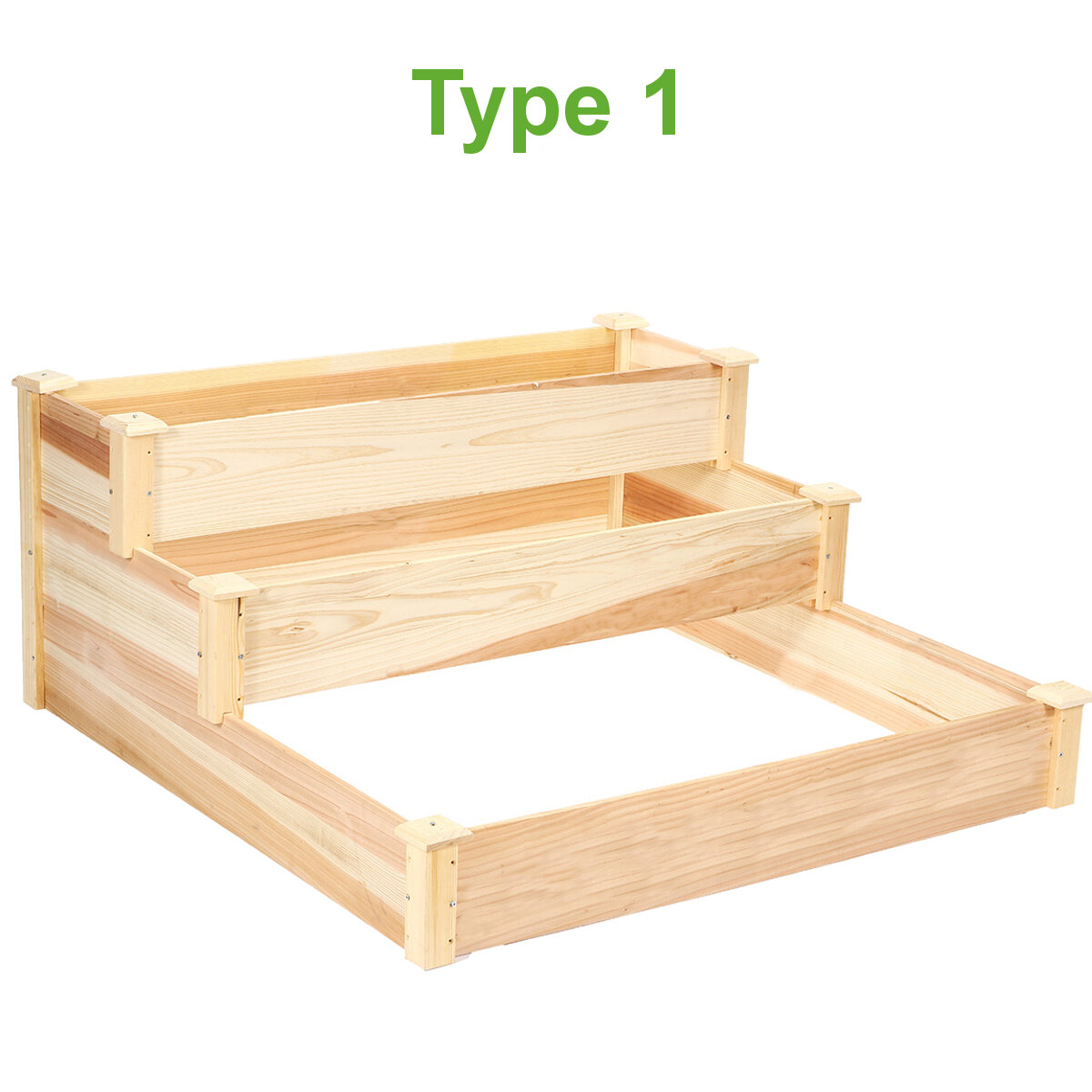 Garden Raised Bed Wooden Plant Box Garden Plant Bed Vegetable Herb Bed