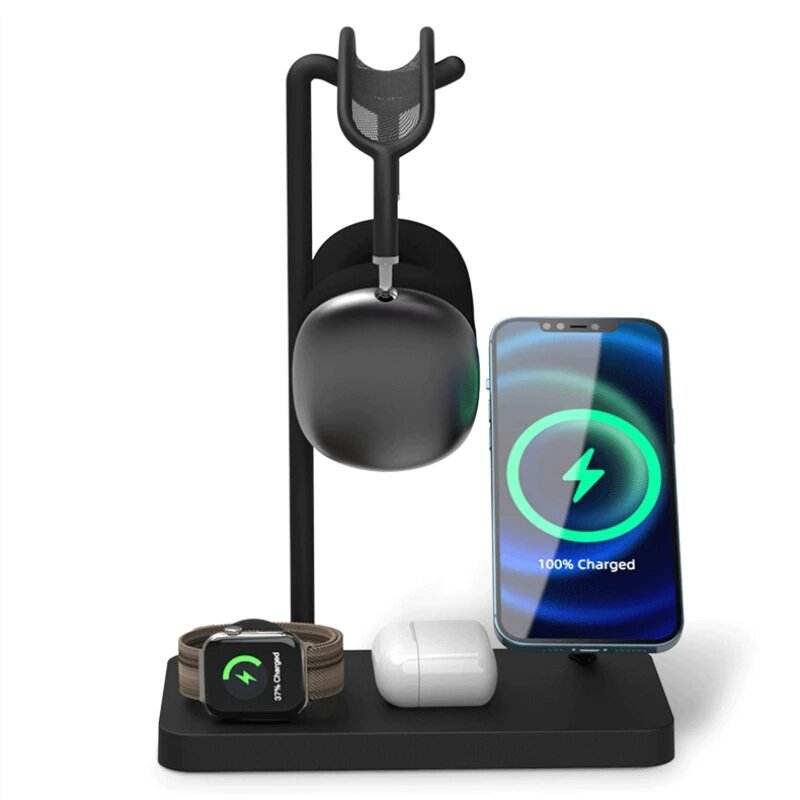 

Bakeey Y018 15W 10W 7.5W 5W Wireless Charger Fast Wireless Charging Holder For Qi-enabled Smart Phones for iPhone 12 Pro