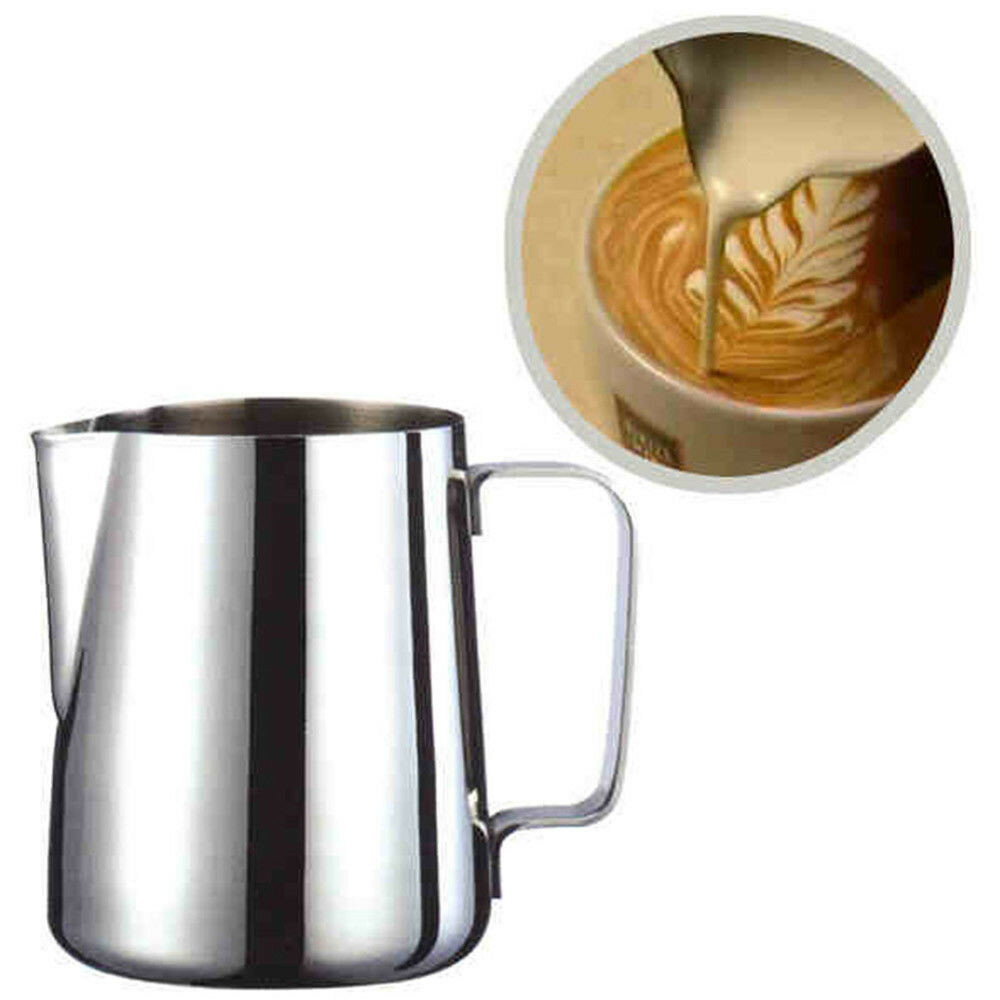 

Coffee Cappuccino Milk Tea Frothing Jug Stainless Steel Garland Cup Latte Jug CraftFrothing Pitcher Latte Espresso Art