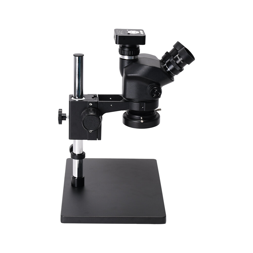 

41MP 3.5X-100X Simul-Focal Trinocular StereoMicroscope with Zoom Big Table Stand IndustrialCameraSoldering PCB Jew