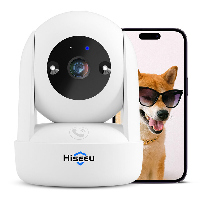 

Hiseeu CB2 Indoor 3MP Wireless PTZ Camera Intelligent Night Vision Motion Tracking Two-way Audio One-click SOS Call for