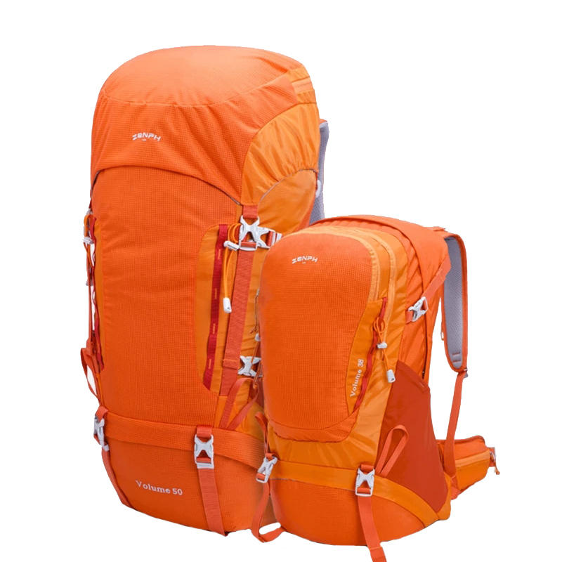 ZENPH HC 38L/60L kültéri hegymászó hátizsák vízálló 420D nylon hegymászó hátizsák kempinghez túrázáshoz.