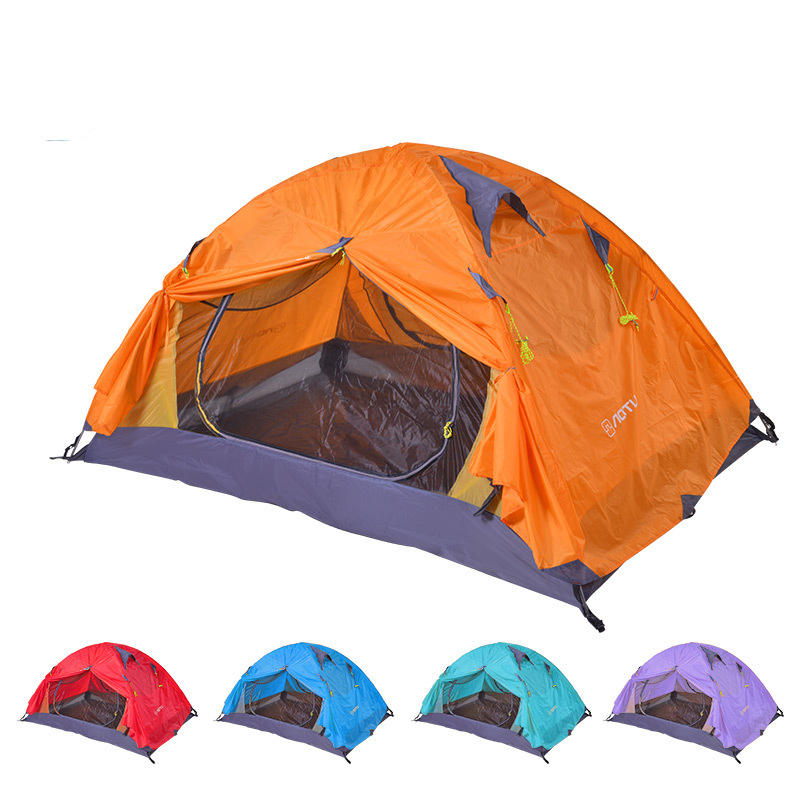 Outdoor 2 Persone campeggio Tenda a doppio strato PU 4000 parasole impermeabile