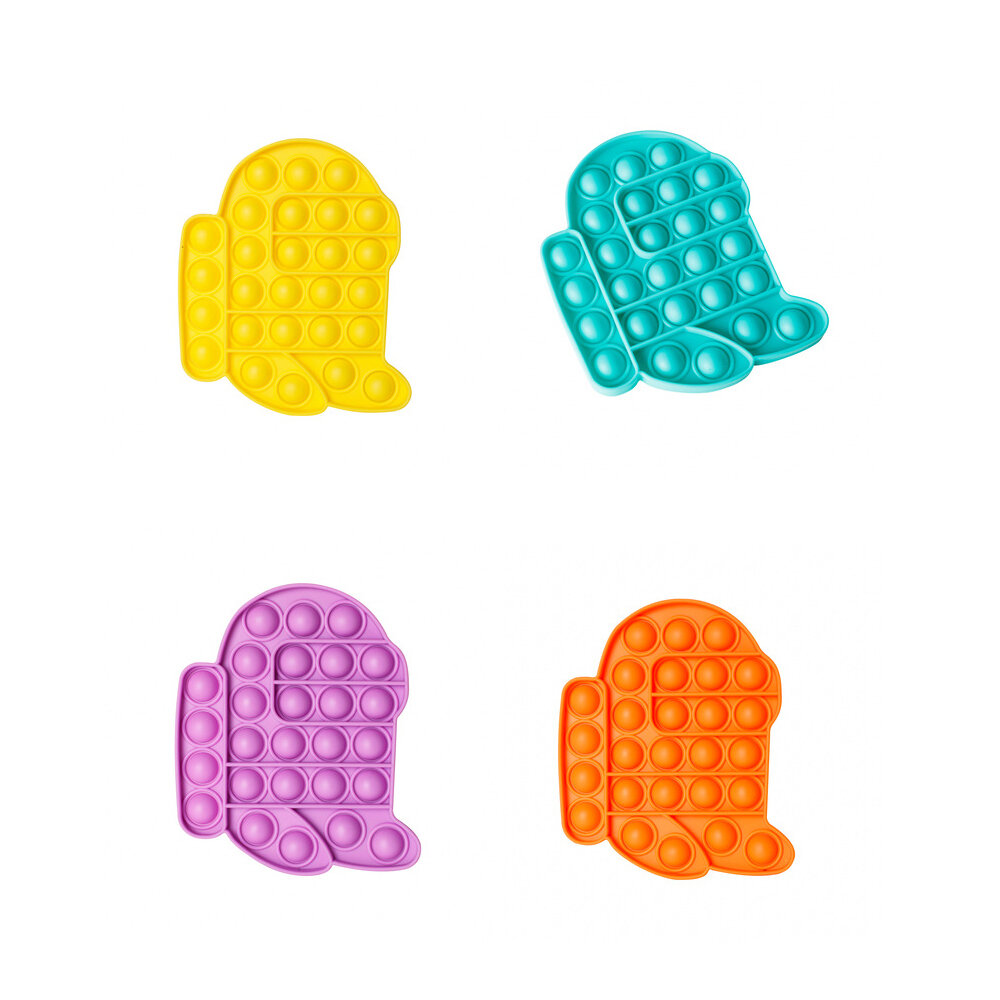 Nieuwe multi-color Popits Fidget Push Bubble Zintuiglijke Grappige Stress Reliever Onderwijs Puzzel 