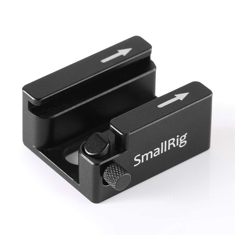 

SmallRig 2260 Cold Shoe Mount Adapter with Anti-off Button For Camera Cage/Monitor/Handle/Plate With 1/4"-20 Threaded Ho
