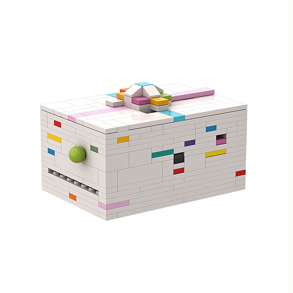 MOC DIY Gift Puzzle Box 344 pcs Bricks Building Block Kit Assembly Intelligence Educational Toy for 