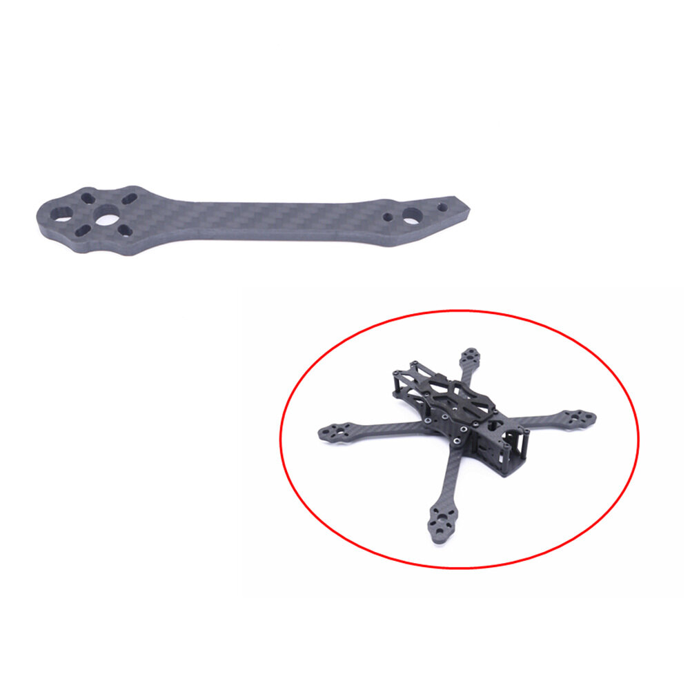 1 PC Carbon Fiber 5mm Thickness Replace Frame Arm for STEELE 5 220mm Wheelbase Frame Kit RC Drone FP