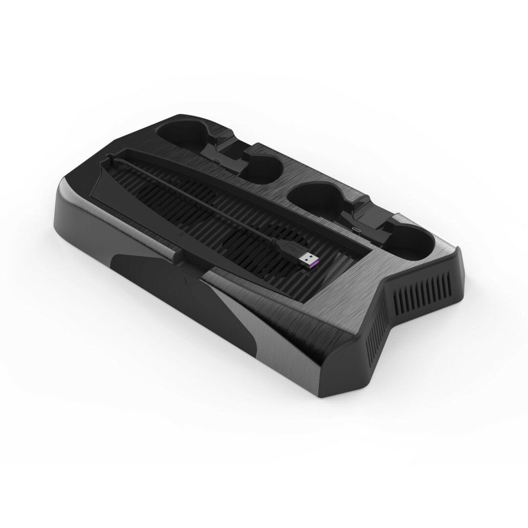 

KJH PS5 Зарядная док-станция охлаждающий вентилятор Зарядное устройство для игровой консоли PS5 Геймпад Двойная стойка д
