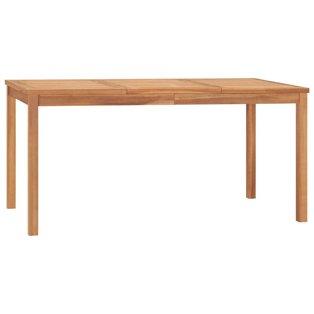 

Garden Dining Table 63"x31.5"x30.3" Solid Teak Wood