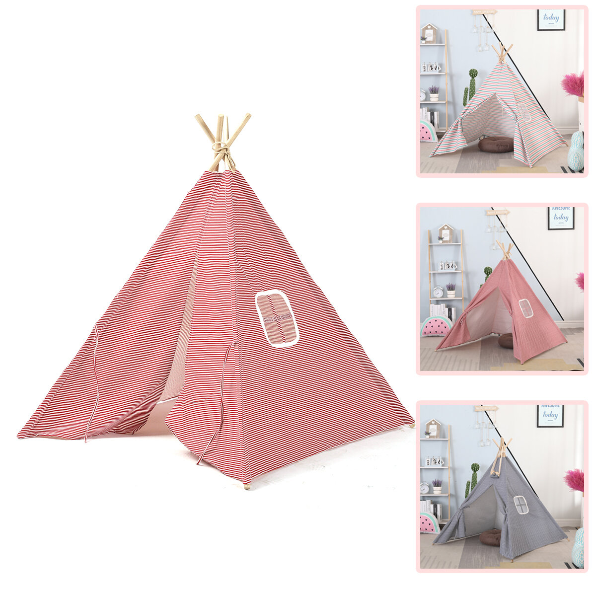 Indoor Kinderen Kids Play Tent Tipi Wigwam Gift Pretend Playhouse Slapen Dome Toys Castle Cubby