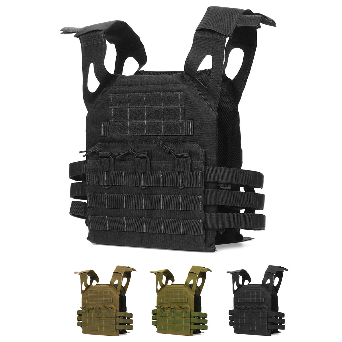 Регулируемый тактический жилет из оксфордской ткани Военный Molle Combat Assault Защитная одежда CS Стрельба Охотничий жилет