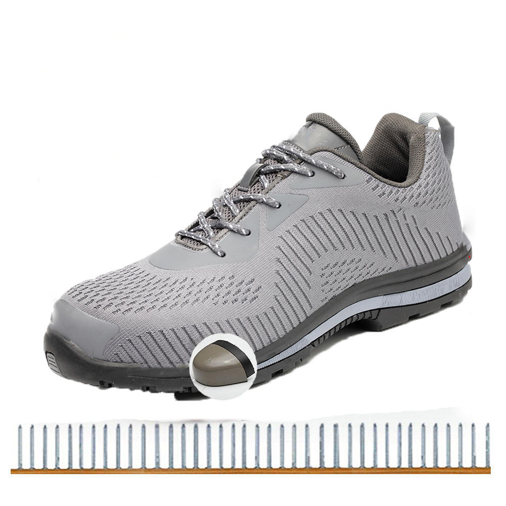 Sapatos de segurança TENGOO com biqueira de aço antiderrapante, resistente a impactos, impermeáveis para caminhadas, camping e pesca.