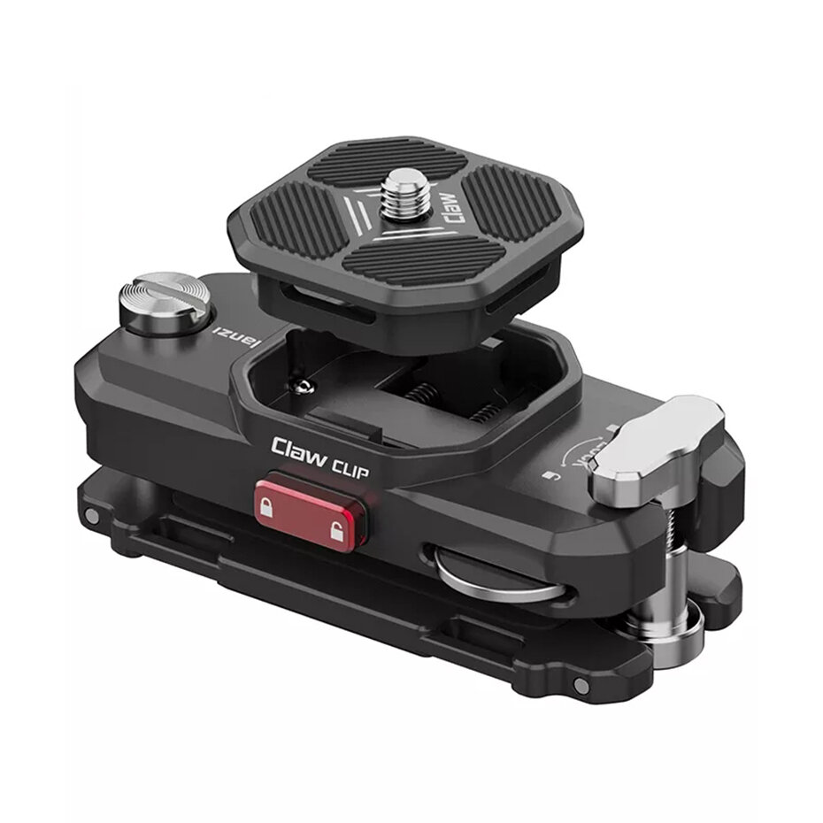 Ulanzi CLAWCLIPクイックリリースプレートベースショルダーストラップマウントベルトクランプforDSLR Camera for Gopro Action Sport Cameras