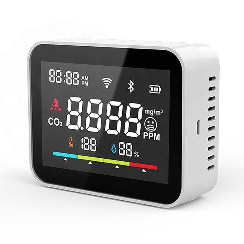 best price,rsh,tuya,wifi,smart,co2,detector,monitor,carbon,dioxide,detector,discount