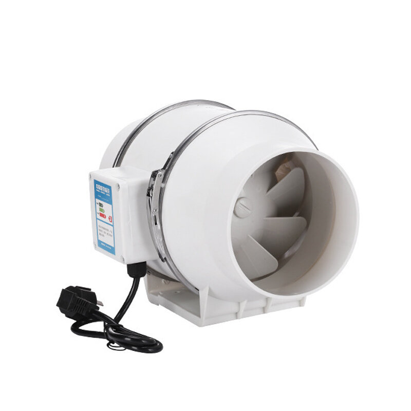 6 Inch 75W Silent Fan Extractor Duct Hydroponic Inline Exhaust Industrial Vent