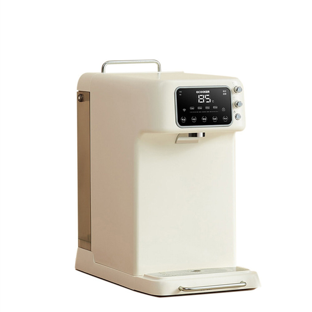 QCOOKER CS-JY75 Instant Heating Water Dispenser Quadruple Filtration 5 Temperature Adjustment Water Dispenser, LED UV An