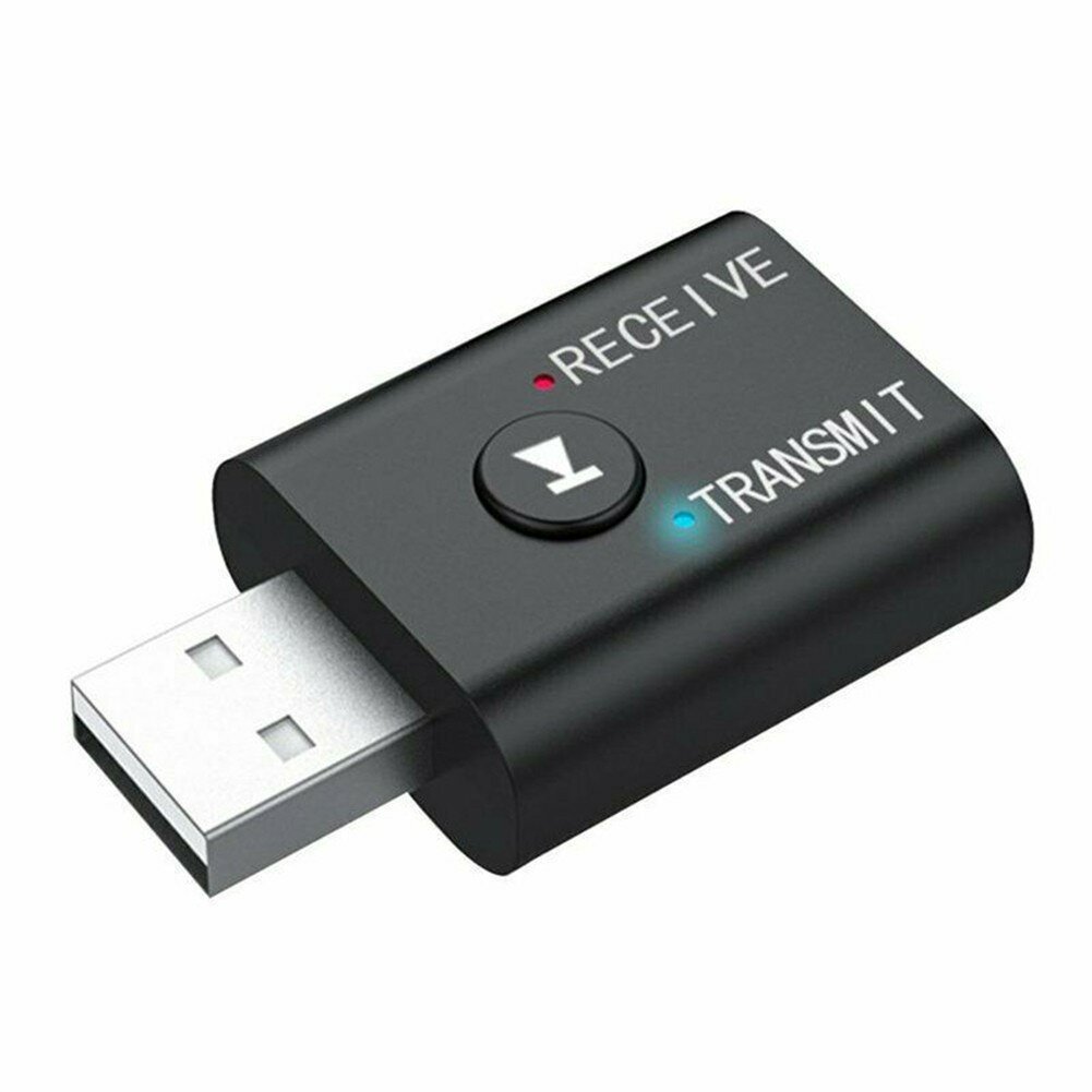 TR6 bluetooth 5.0 USB Transmitter Receiver Player 3.5mm AUX Jack Wireless Audio Music Adapter for Car Wired Speaker PC T