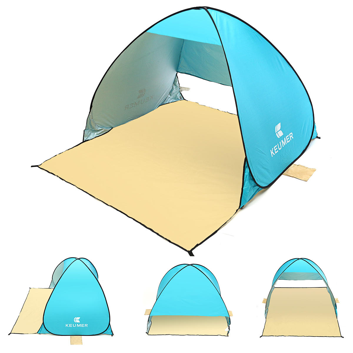 150x180x110cm Pop Up На открытом воздухе Кемпинг Рыбалка Палатка Anti-UV Водонепроницаемы Палатка для вентиляции приюта