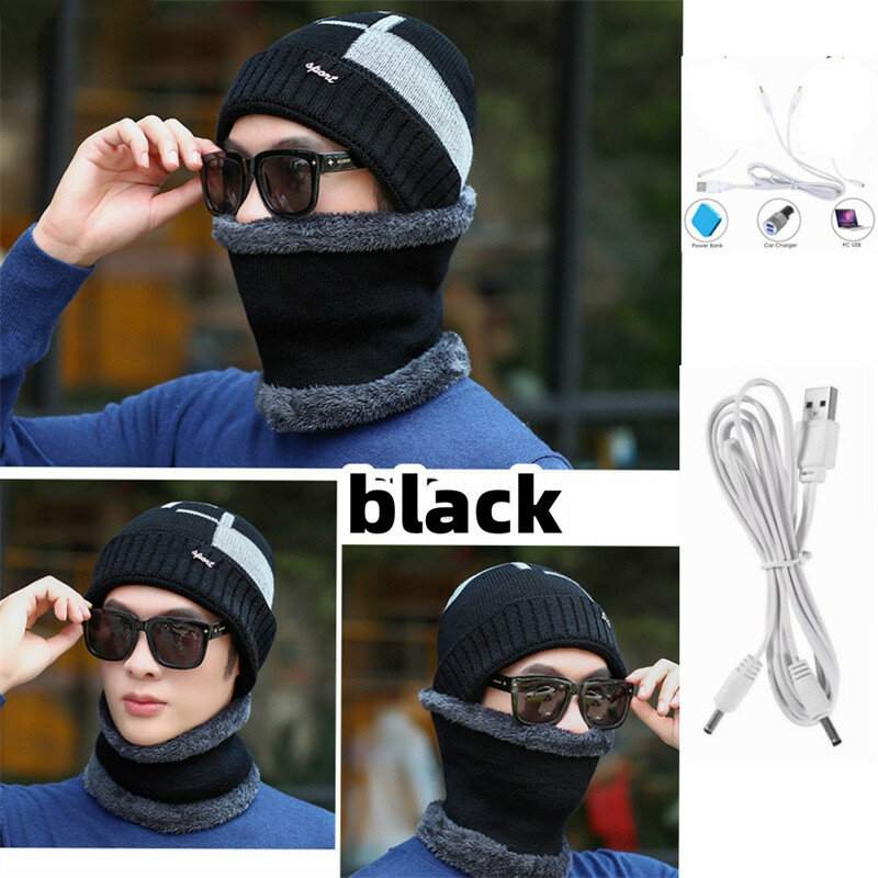 best price,electric,heating,hat,scarf,set,rechargeable,discount