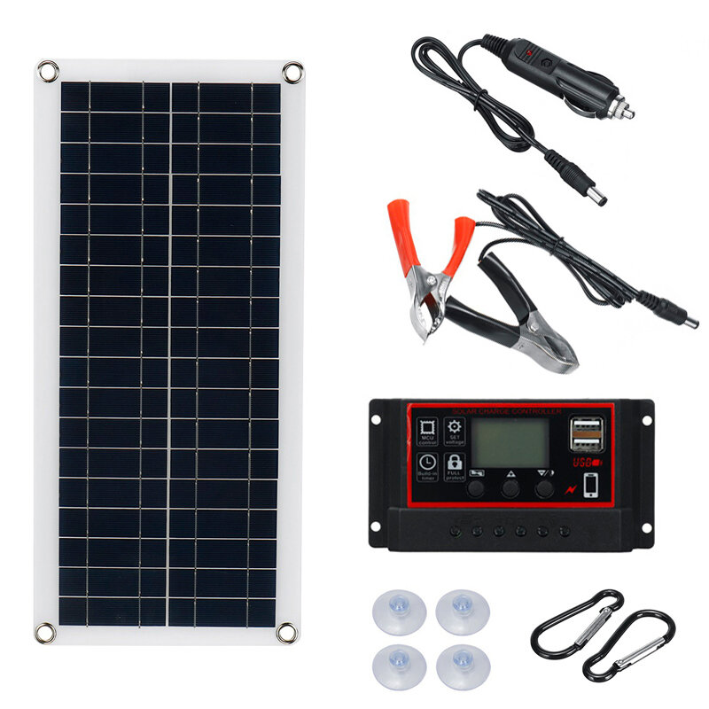 IPRee? 18V Solar Power System Waterproof Emergency USB Charging Solar Panel With 40A/50A/60A Charger