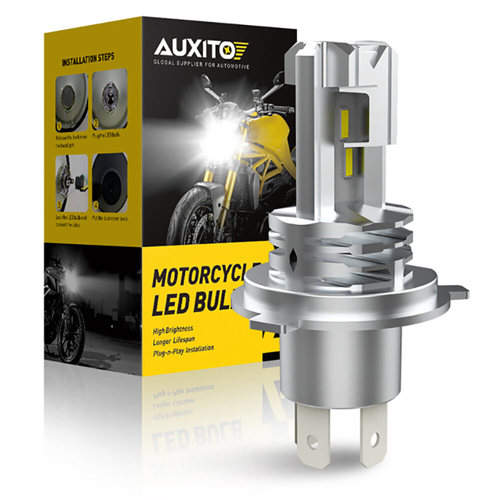 M3 H4 LED Headlight 30W 6500K 12000LM Motor LampHeadlamp LED Bulb White Lightness