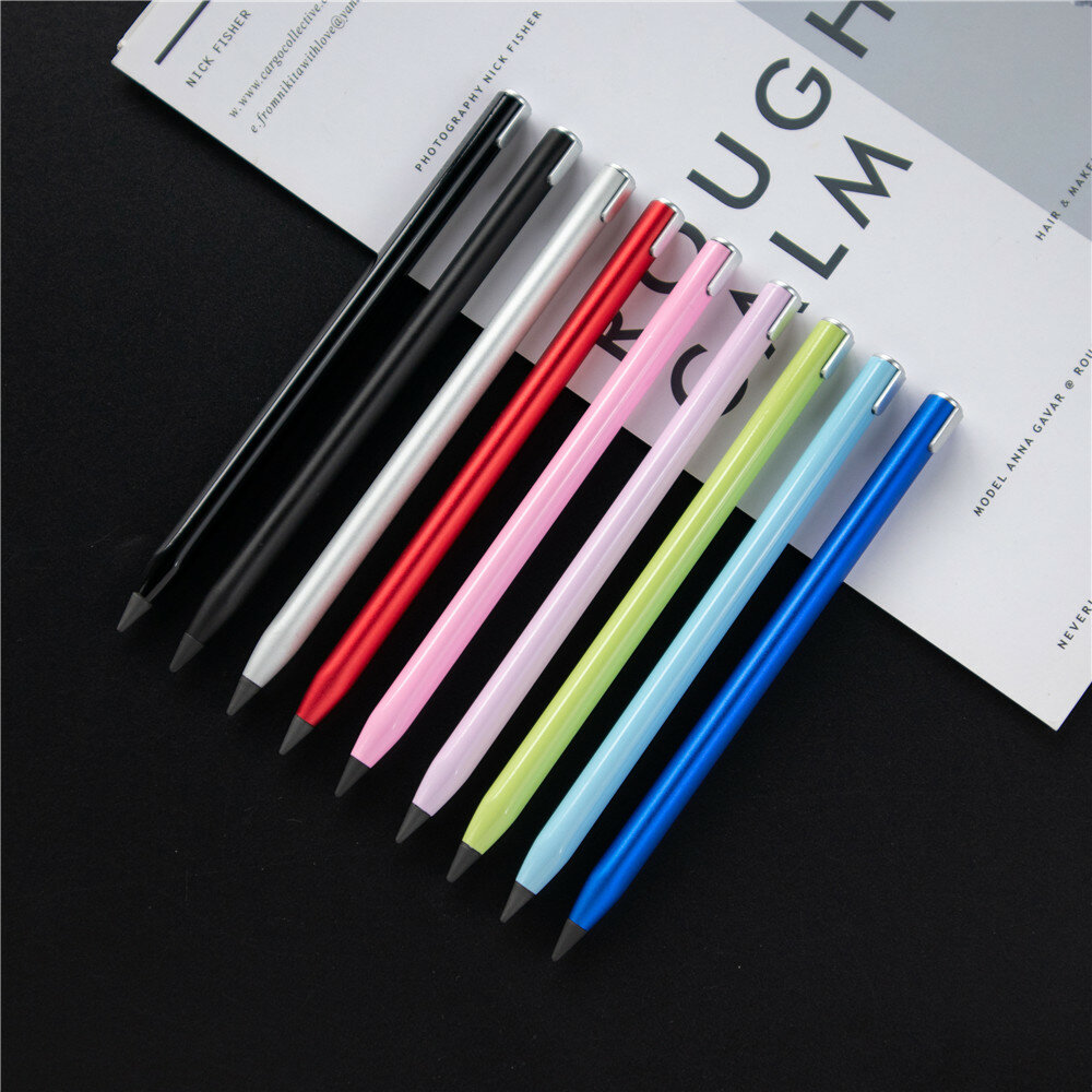 Shuli 3310 Inkless pen Creative Aluminium Rod Inkless Metal Pen Stationery School Office Art Supplie