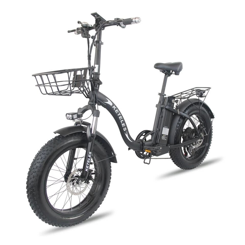 [EU DIRECT] KETELES KF9 250W 48V 15Ah Electric Bicycle 20*4.0 Fat Inch Tire 35km/h Max Speed 55km Mileage 200kg Max Load