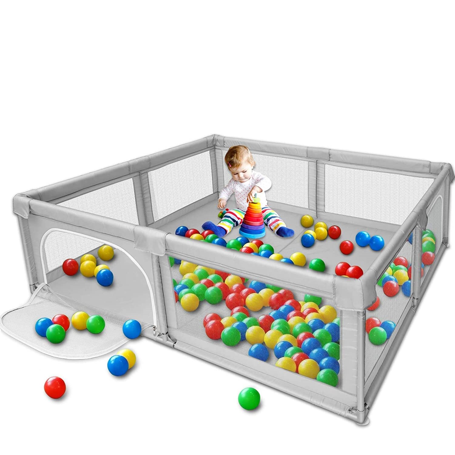 79-inch babybox Zuigelingen Veiligheid voor peuters Kinderen Opvouwbare en draagbare speelpennen Act