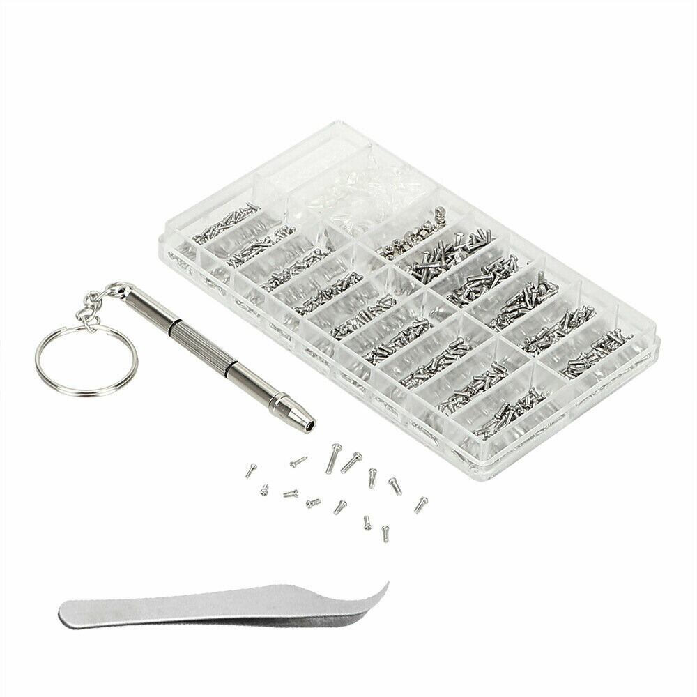kleine Schrauben Muttern Elektronik Sortiment Kit für Brillen & Uhren RSZ8 
