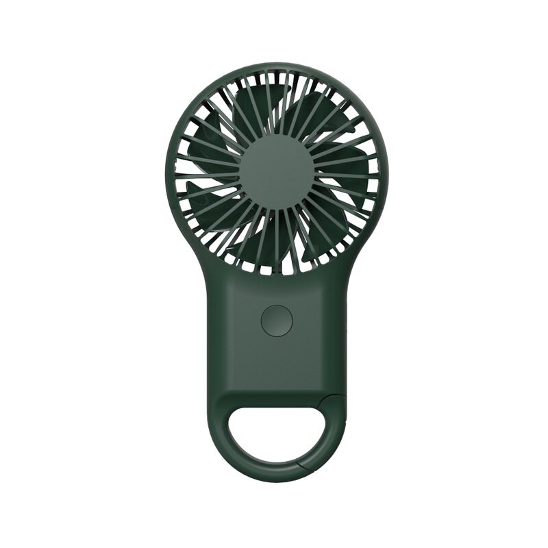 

Handheld Colorful LED Fan Mini 3 Speed Carabiner Fan Summer Cooling USB Rechargeable Fan Camping Travel