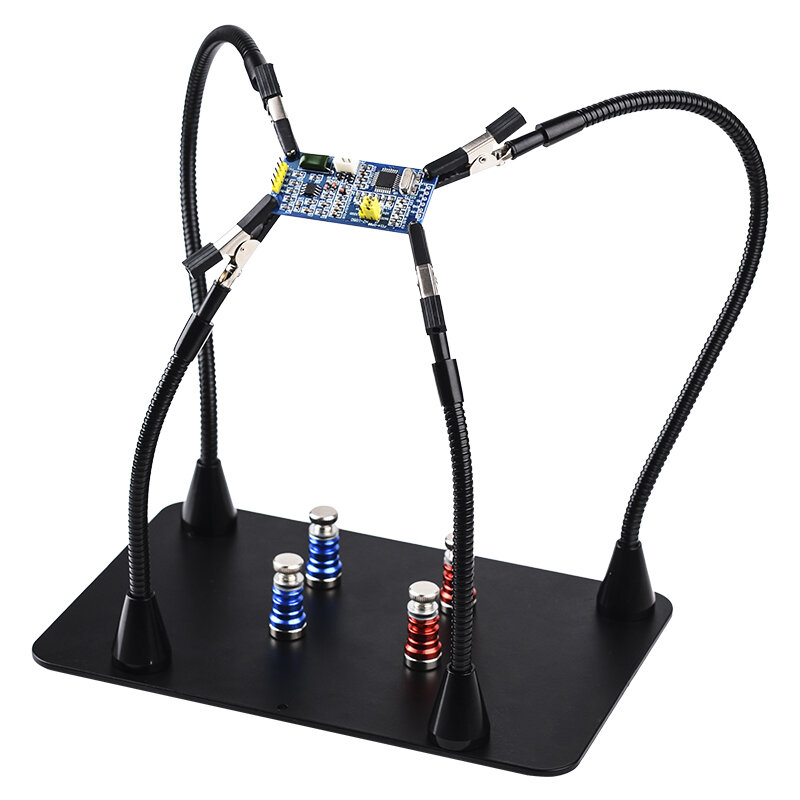 Soldering Magnetic PCB Board Fixed Clip 4Pcs Flexible Arms Crocodile Clip Welding Station Repairing 