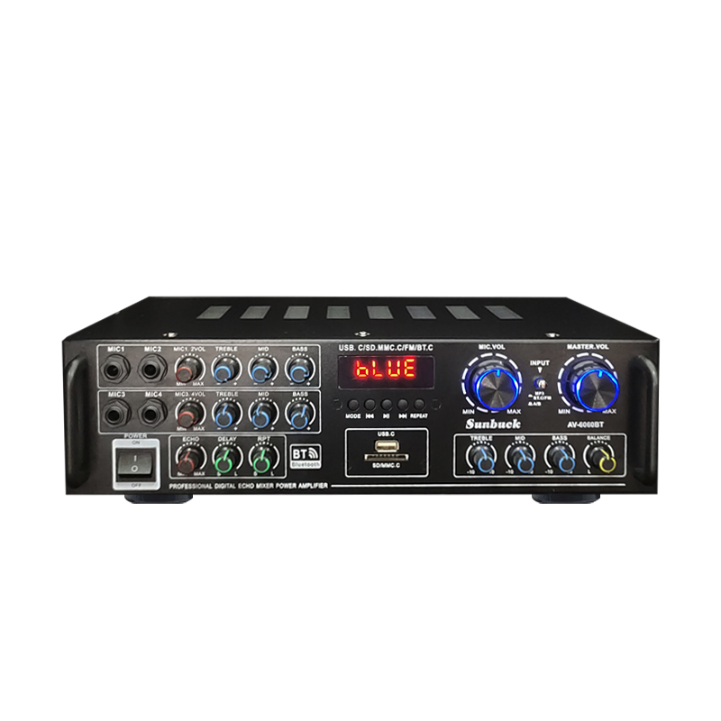 

Sunbuck 5CH Home HIFI Digital Amplifier Bluetooth 5.0 AV-6060BT Audio Power 800W Car Stereo Amplifier Karaoke Profession
