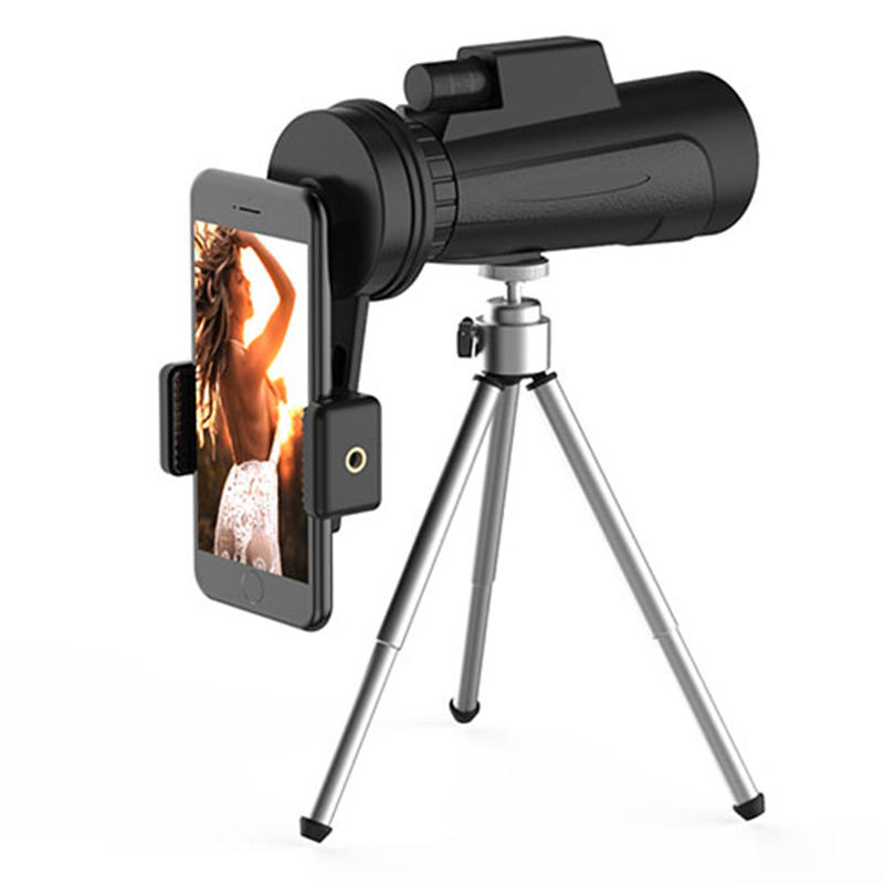Monokular IPRee® 12X50 z pełną optyką HD BAK4, wodoodporny teleskop z widzeniem dziennym i nocnym, uchwytem na telefon i statywem.