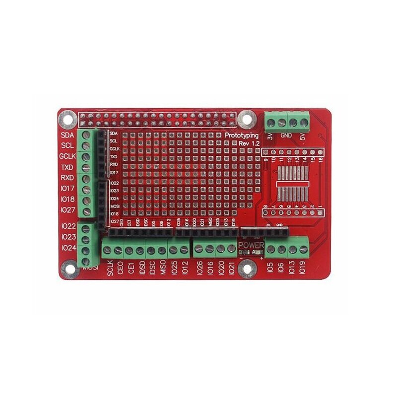

Prototype GPIO Expansion Board Multifunctional Expansion Board Shield Module for Raspberry Pi 4/3B+