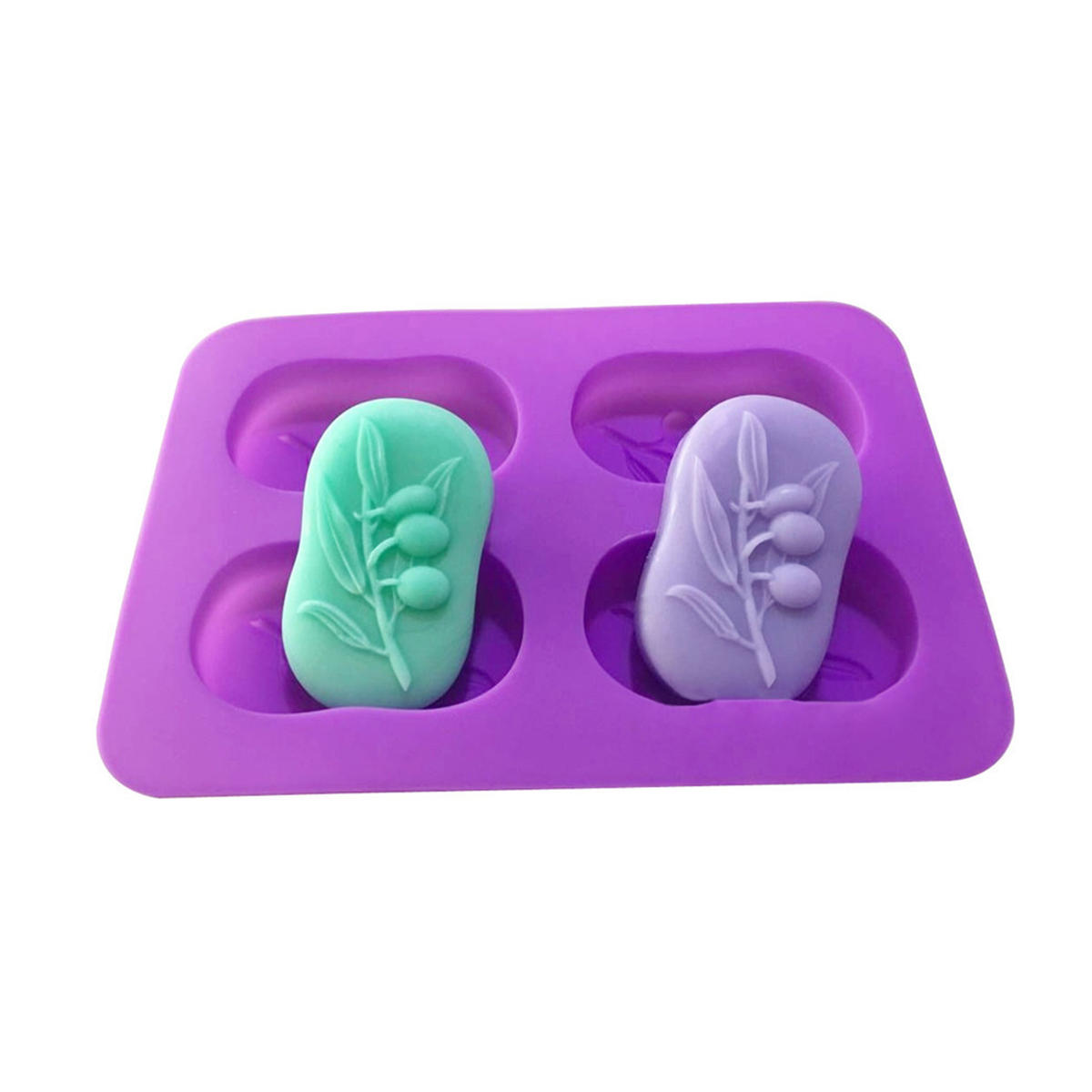 

Olive Tree Soap Mold DIY Cake Chocolate Candy Sugar Cookie Ice Mould Baking Tool