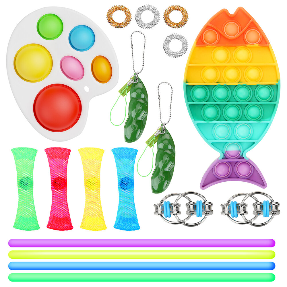 Decompressieset Speelgoed Colorful Knijpen Anti Stress Speelgoed Stress Relief Speelgoed voor Tiener