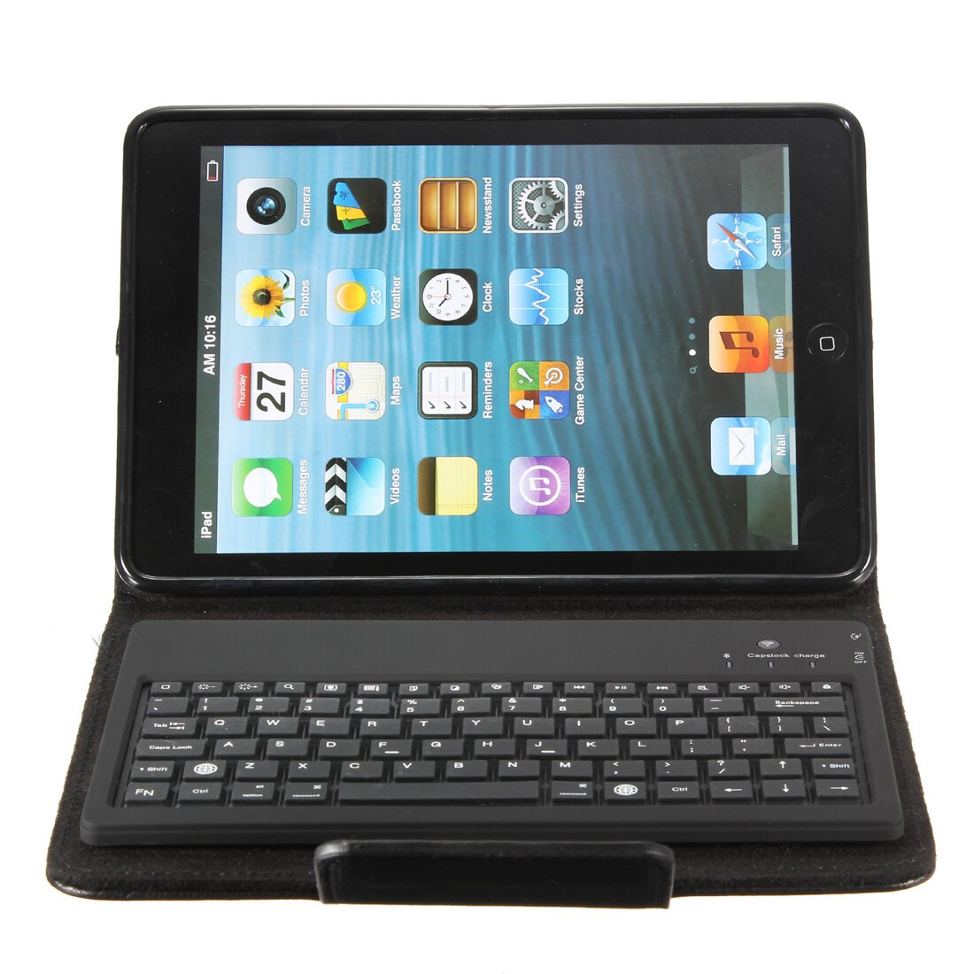 Leren Bluetooth-toetsenbordhoes voor iPad mini-tablet