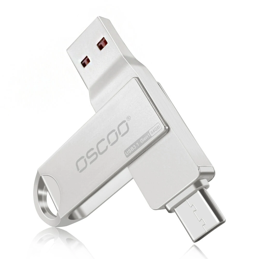 OSCOO 2-in-1 Type-C USB3.1 GEN1 pendrive