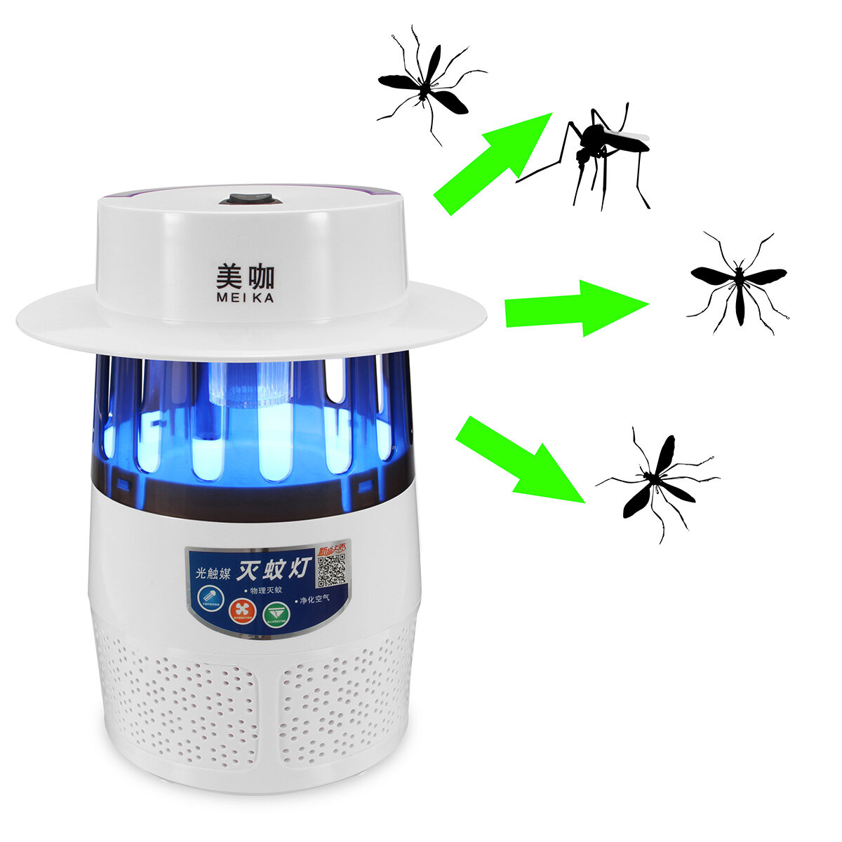 

5W LED USB Mosquito Dispeller Repeller Mosquito Killer Lamp Bulb Electric Bug Insect Repellent Zapper Pest Trap Light Ou
