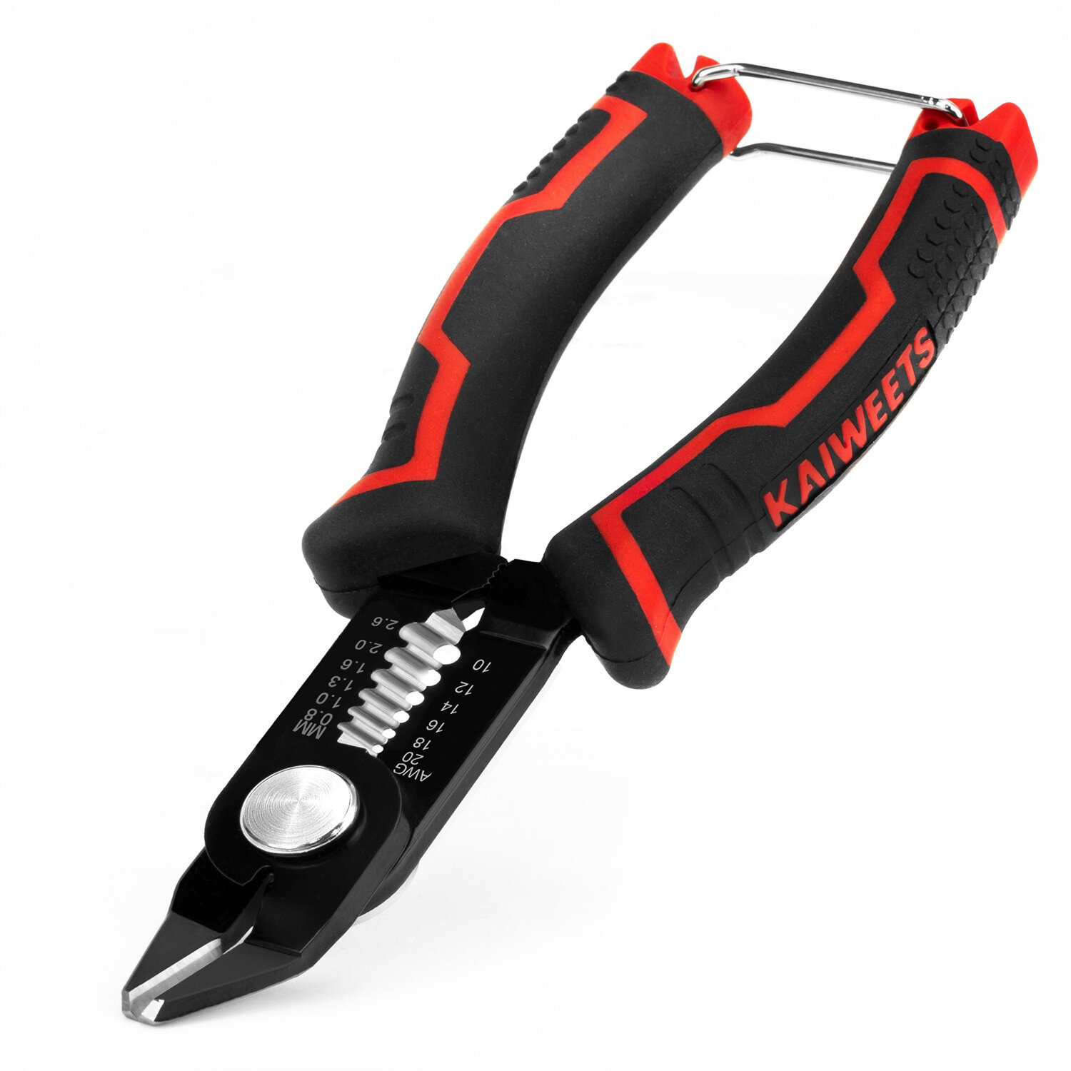 

[EU Direct]KAIWEETS KWS-112 2 in 1 Wire Cutter Stripper Durable 65Mn Steel Ergonomic PVC Handle 10-20 AWG Wire Size Perf